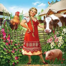 Схема вышивки «Маруся»