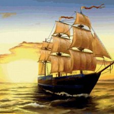 Схема вышивки «парус»