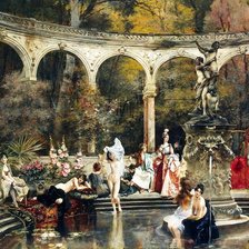 Схема вышивки «купальня»