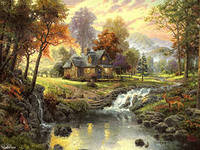 Схема вышивки «домик лесника»