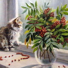 Схема вышивки «На окошке»