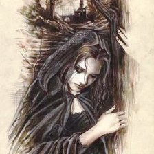 Схема вышивки «Девушка»