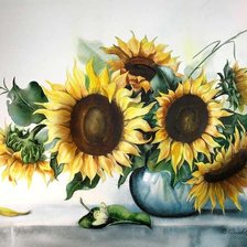 Схема вышивки «ПОДСОЛНУХИ»