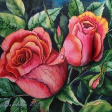 Схема вышивки «РОЗЫ»