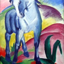 Схема вышивки «Синяя лошадь»