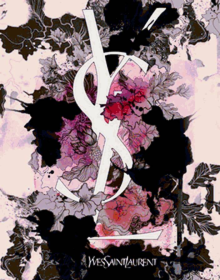 Saint Laurent - узоры, мода, абстракция - предпросмотр