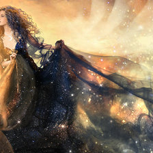 Схема вышивки «Жозефина Уолл. Ночь»