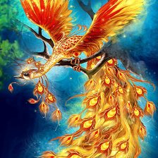 Схема вышивки «Жар-птица»