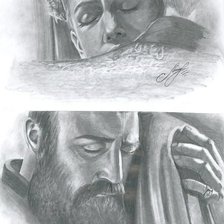 Схема вышивки «Хюррем и Сулейман»