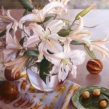 Схема вышивки «Букет лилий»