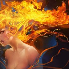 Схема вышивки «огненный эльф»