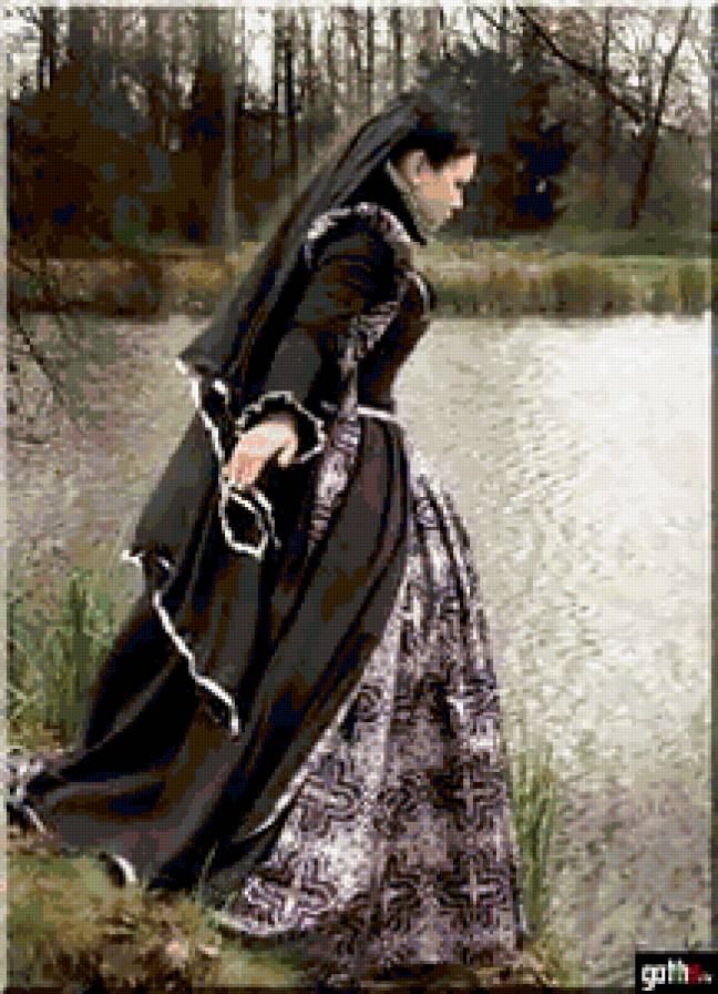 На берегу - девушка - предпросмотр