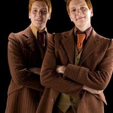 Схема вышивки «Фрэд и Джордж Уизли»