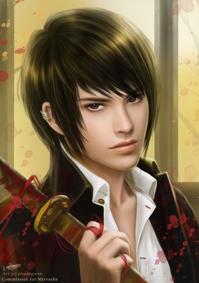 Азиатский парень - восток, парень, фэнтези - оригинал