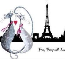 Схема вышивки «кошачья романтика»