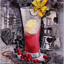 Схема вышивки «коктейль»