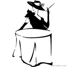 Схема вышивки «дама с сигаретой»