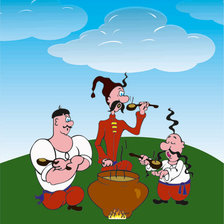 Схема вышивки «козаки»