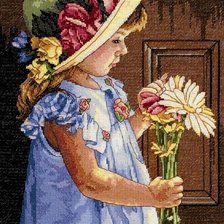 Схема вышивки «девочка»