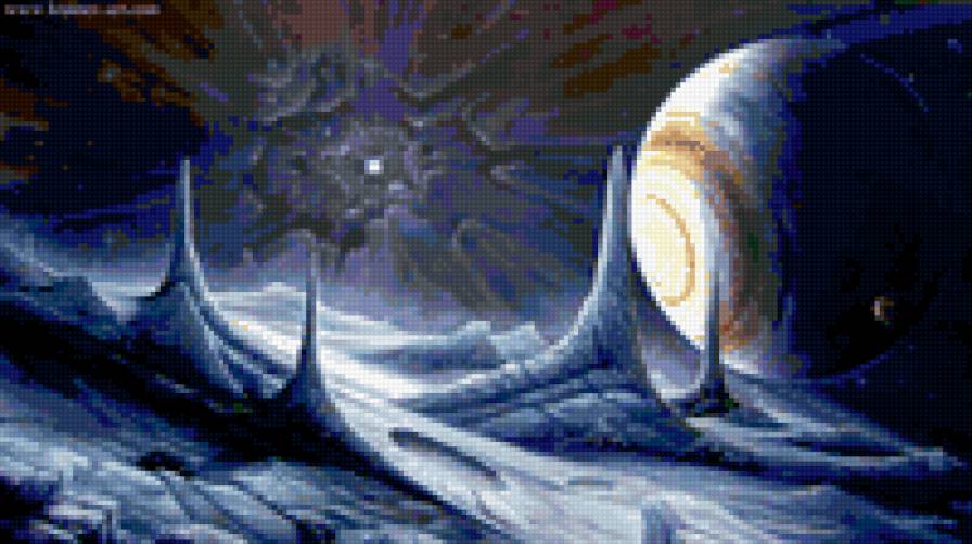 Космический пейзаж - космос - предпросмотр