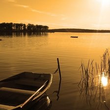Схема вышивки «Триптих лодка (2)»
