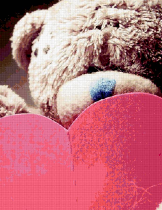 мишка - мишка, игрушка, сердце, любовь - предпросмотр