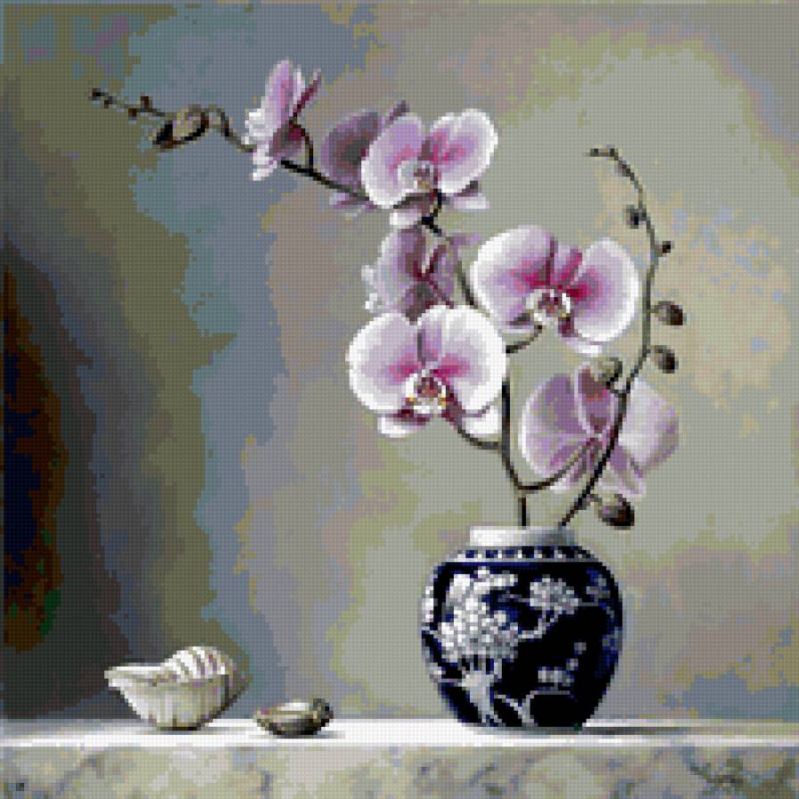 Орхидея - цветы, натюрморт - предпросмотр