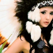 Схема вышивки «индейская принцесса»