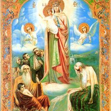 Схема вышивки «Икона Всех скорбящих радость»