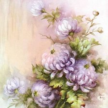 Схема вышивки «астры»