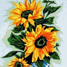 Схема вышивки «подсолнухи»