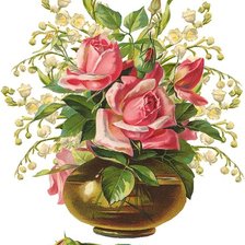 Схема вышивки «весенний букет»