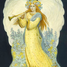 Схема вышивки «ангел»