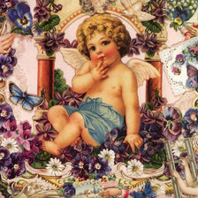 Схема вышивки «ангелок»