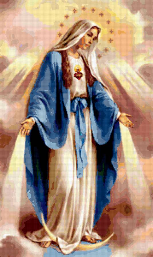 Святая - икона, мария, дева, ангел - предпросмотр