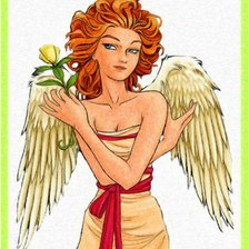 Схема вышивки «ангелок»