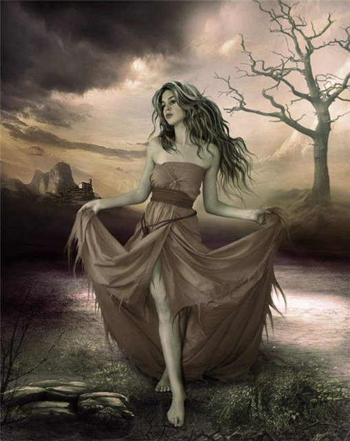 картина Дудиной - девушка - оригинал