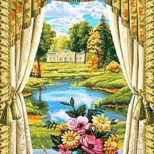 Схема вышивки «okno»