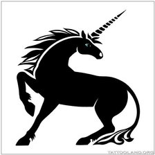 Схема вышивки «единорог»