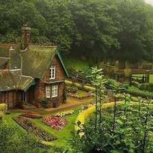 Схема вышивки «домик»