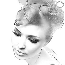 Схема вышивки «Девушка»