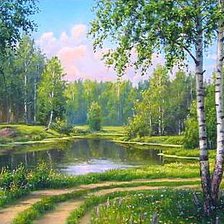 Схема вышивки «Русская природа»