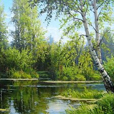 Схема вышивки «Русская природа»