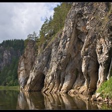 Схема вышивки «скалистый берег»