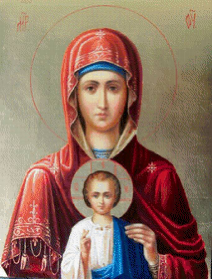 Икона: Услышательница - икона, матерь божья. - предпросмотр