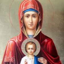 Схема вышивки «Икона: Услышательница»