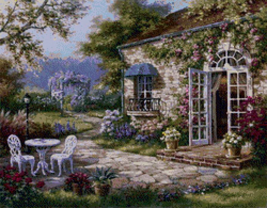 в саду - предпросмотр