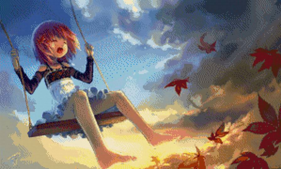 Качели Анимэ - предпросмотр