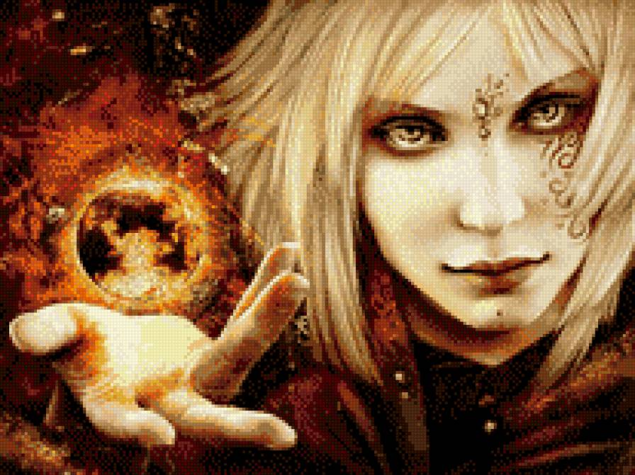 Магия - взгляд, девушка, сила - предпросмотр