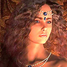 Схема вышивки «Девушка»